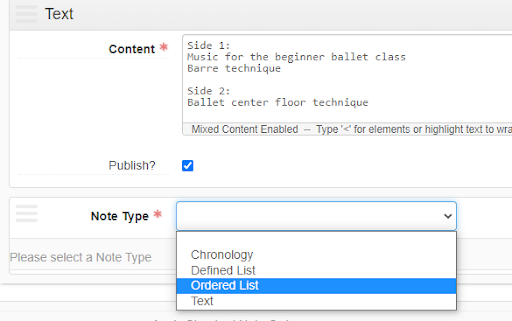 ordered list step 4