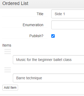 ordered list step 6