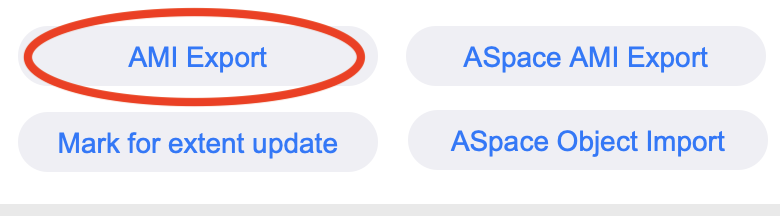 AMI Export Button